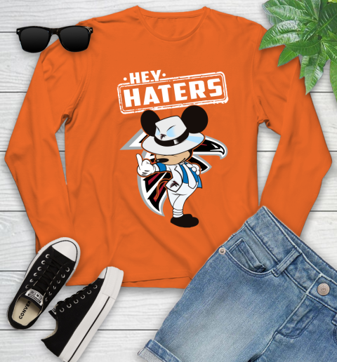 NFL Hey Haters Mickey Football Sports Atlanta Falcons Youth Long Sleeve 3