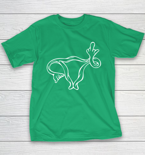 Middle Finger Uterus Youth T-Shirt 4