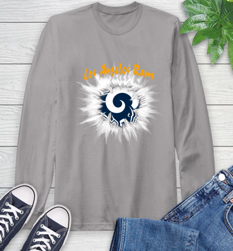 Los Angeles Rams NFL Football Adoring Fan Rip Sports Long Sleeve T-Shirt 6