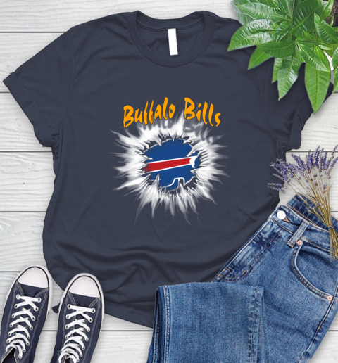 Buffalo Bills NFL Football Adoring Fan Rip Sports Women's T-Shirt 14