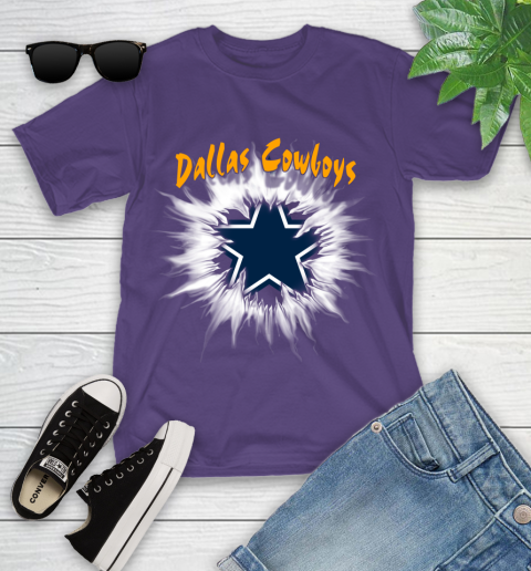 Dallas Cowboys NFL Football Adoring Fan Rip Sports Youth T-Shirt 3