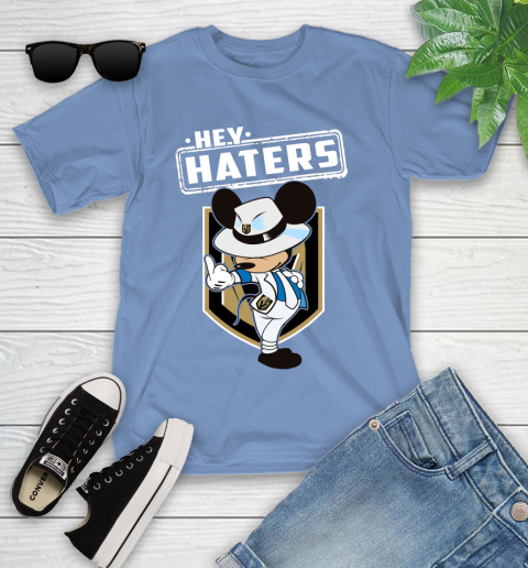 NHL Hey Haters Mickey Hockey Sports Vegas Golden Knights Youth T-Shirt 15