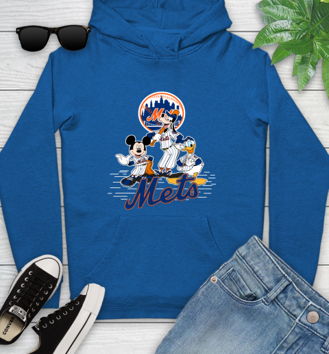 MLB New York Mets Mickey Mouse Donald Duck Goofy Baseball T Shirt Youth Hoodie 11