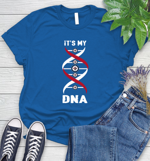 Winnipeg Jets NHL Hockey It's My DNA Sports Women's T-Shirt 12