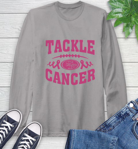 San Francisco 49ers Tackle Breast Cancer Long Sleeve T-Shirt 6