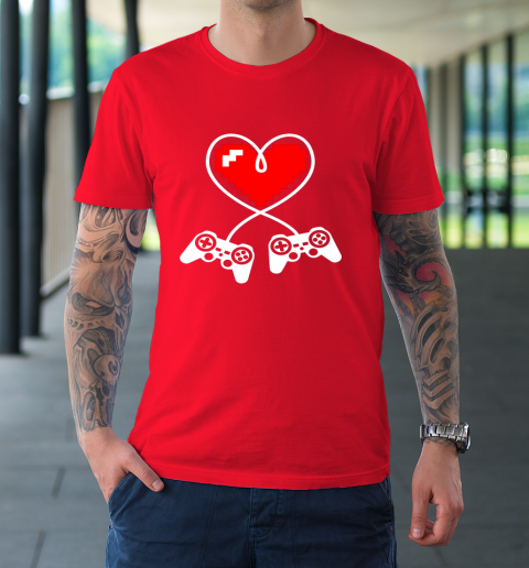 This Is My Valentine Pajama Shirt Gamer Controller T-Shirt 8