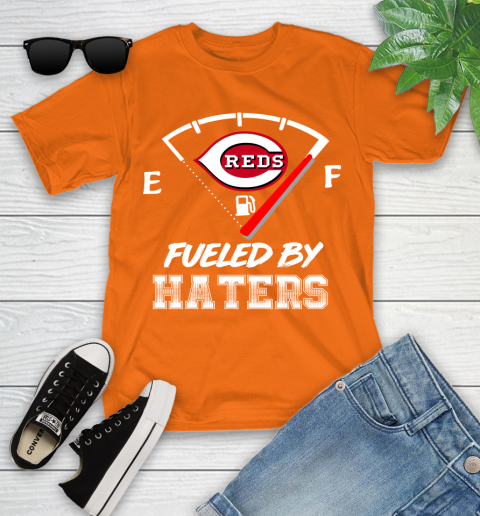 Cincinnati Reds MLB Baseball Fueled By Haters Sports Youth T-Shirt 9