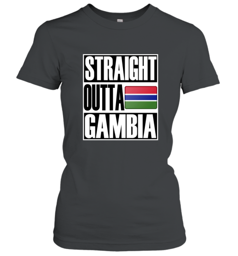 Storecastle Straight Outta Gambia Flag Gift Pride T Shirt Women T-Shirt