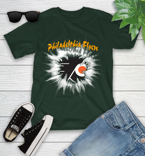 Philadelphia Flyers NHL Hockey Adoring Fan Rip Sports Youth T-Shirt 5