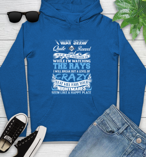Tampa Bay Rays MLB Baseball Don't Mess With Me While I'm Watching My Team Youth Hoodie 11