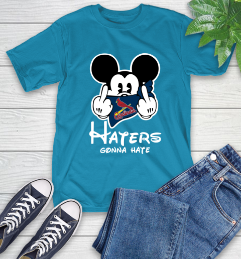 MLB St.Louis Cardinals Haters Gonna Hate Mickey Mouse Disney Baseball T Shirt_000 T-Shirt 9