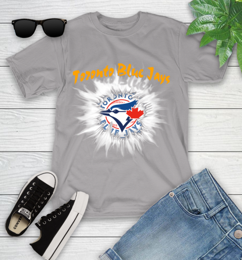 Toronto Blue Jays MLB Baseball Adoring Fan Rip Sports Youth T-Shirt 4