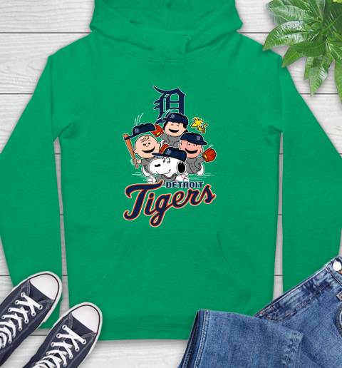 MLB Detroit Tigers Snoopy Charlie Brown Woodstock The Peanuts Movie Baseball T Shirt Hoodie 8