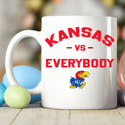 Kansas Jayhawks Vs Everybody Ceramic Mug 11oz 2
