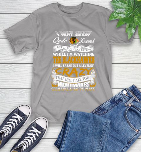 Chicago Blackhawks NHL Hockey Don't Mess With Me While I'm Watching My Team T-Shirt 6