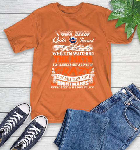 New York Mets MLB Baseball Don't Mess With Me While I'm Watching My Team T-Shirt 4