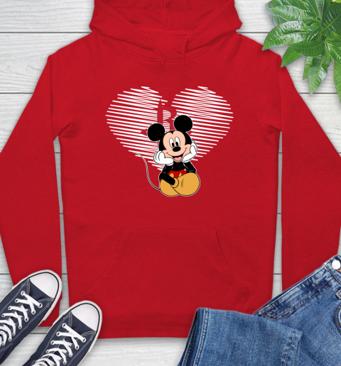 NBA Houston Rockets The Heart Mickey Mouse Disney Basketball Hoodie 10