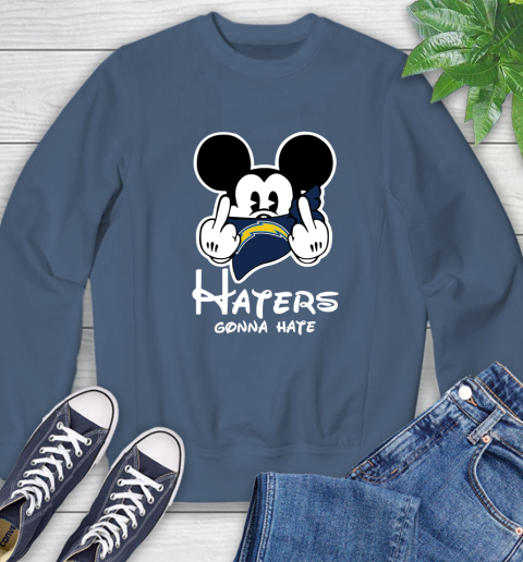 NFL Los Angeles Chargers Haters Gonna Hate Mickey Mouse Disney Football T Shirt Sweatshirt 8