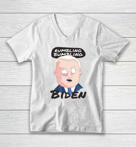 Cartoon Biden Republican Conservative Funny Anti Biden V-Neck T-Shirt