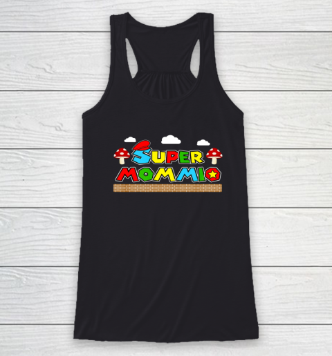 Super Mommio Funny Mom Mother Gaming Video Game Lovers Funny Racerback Tank