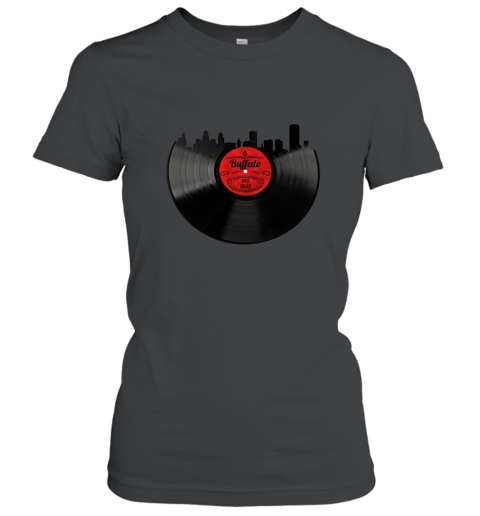 Buffalo New York Shirt NY Vintage Skyline Vinyl Record Tee Women T-Shirt