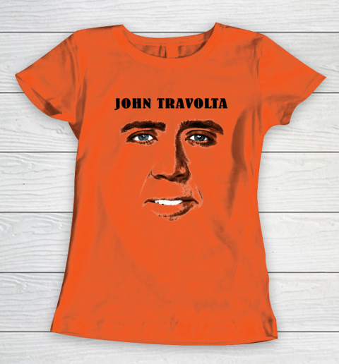 Nicolas Cage John Travolta Women's T-Shirt 2