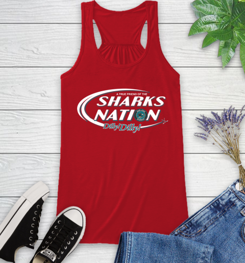 NHL A True Friend Of The San Jose Sharks Dilly Dilly Hockey Sports Racerback Tank 5