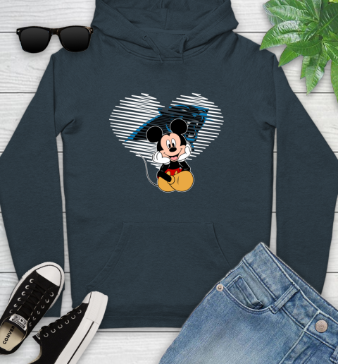 NFL Carolina Panthers The Heart Mickey Mouse Disney Football T Shirt_000 Youth Hoodie 10