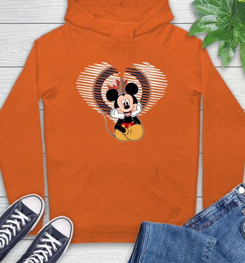 NHL Winnipeg Jets The Heart Mickey Mouse Disney Hockey Hoodie 4