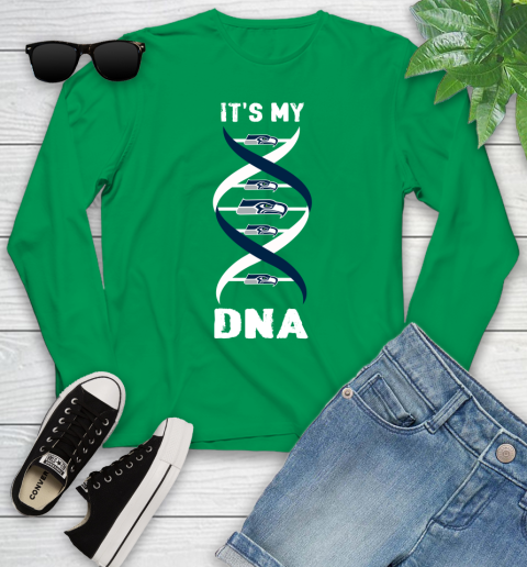 Seattle Seahawks NFL Football It's My DNA Sports Youth Long Sleeve 7