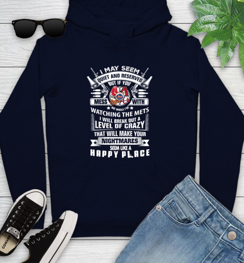 New York Mets MLB Baseball Don't Mess With Me While I'm Watching My Team Sports Youth Hoodie 3