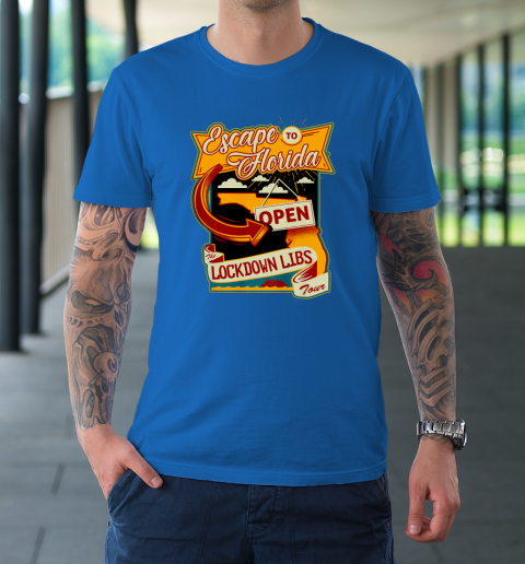 Escape To Florida Shirt Ron DeSantis (Print on front and back) T-Shirt 7