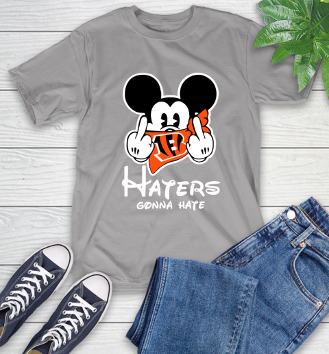 NFL Cincinnati Bengals Haters Gonna Hate Mickey Mouse Disney Football T Shirt_000 T-Shirt 6