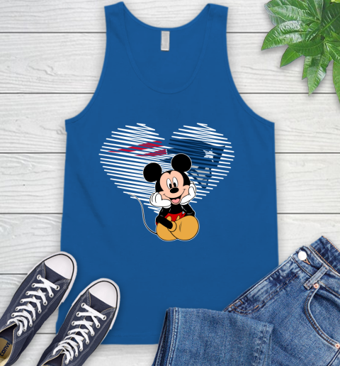 NFL New England Patriots The Heart Mickey Mouse Disney Football T Shirt_000 Tank Top 4