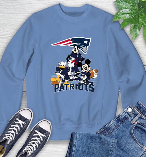 NFL New England Patriots Mickey Mouse Donald Duck Goofy Football Shirt Sweatshirt 11