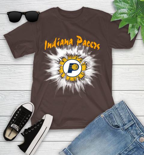 Indiana Pacers NBA Basketball Rip Sports Youth T-Shirt 7