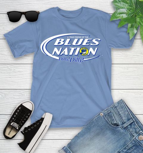 NHL A True Friend Of The St.Louis Blues Dilly Dilly Hockey Sports Youth T-Shirt 15