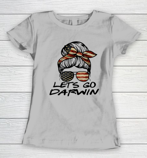 Lets Go Darwin Us Flag Sarcastic Women's T-Shirt 3