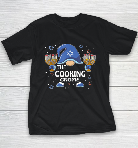 Funny The Cooking Gnome Hanukkah Matching Family Pajama Youth T-Shirt
