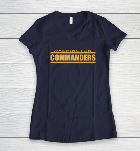 Washington Commanders Women's V-Neck T-Shirt 7
