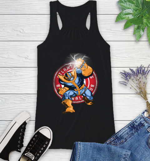Atlanta Hawks NBA Basketball Thanos Avengers Infinity War Marvel Racerback Tank