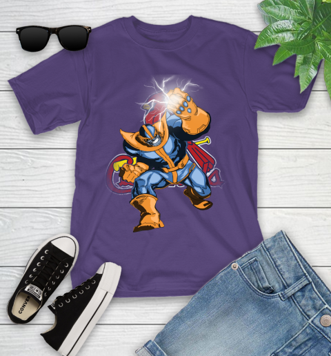 St.Louis Cardinals MLB Baseball Thanos Avengers Infinity War Marvel Youth T-Shirt 3