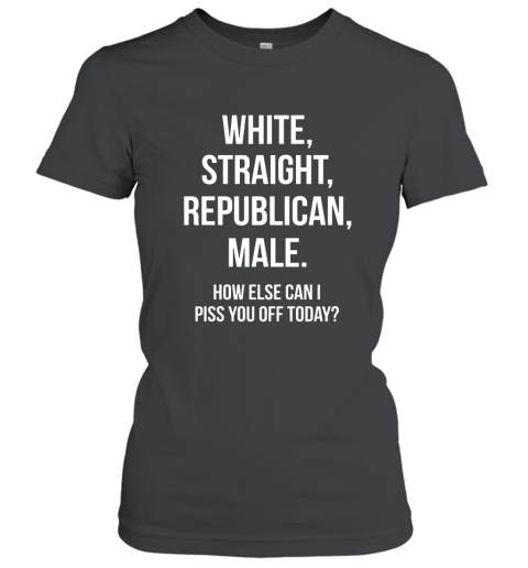 White Straight Republican Male  Funny Republican T Shirt Women T-Shirt