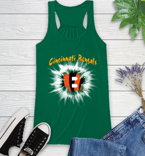 Cincinnati Bengals NFL Football Adoring Fan Rip Sports Racerback Tank 6