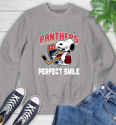 NHL Florida Panthers Snoopy Perfect Smile The Peanuts Movie Hockey T Shirt Sweatshirt 5