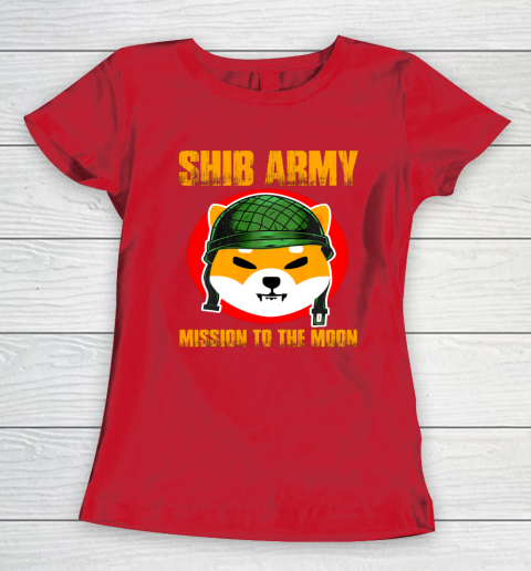 Shiba Army Shiba Inu Coin Crypto Token Cryptocurrency Wallet Women's T-Shirt 15
