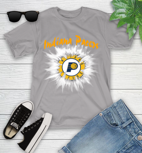 Indiana Pacers NBA Basketball Rip Sports Youth T-Shirt 4