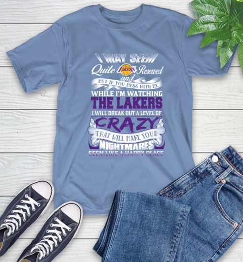 Los Angeles Lakers NBA Basketball Don't Mess With Me While I'm Watching My Team T-Shirt 13 Los Angeles Lakers NBA Basketball Don't Mess With Me While I'm Watching My Team T-Shirt - Image 13