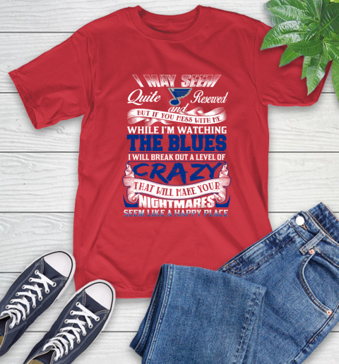 St.Louis Blues NHL Hockey Don't Mess With Me While I'm Watching My Team T-Shirt 11