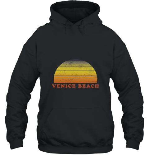 Venice Beach Retro Vintage T Shirt 70s Throwback Surf Tee Hooded